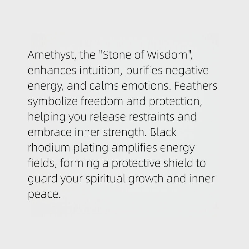 Fallen Angel Tear Amethyst Ring - Calm Energy, Quiet Luck