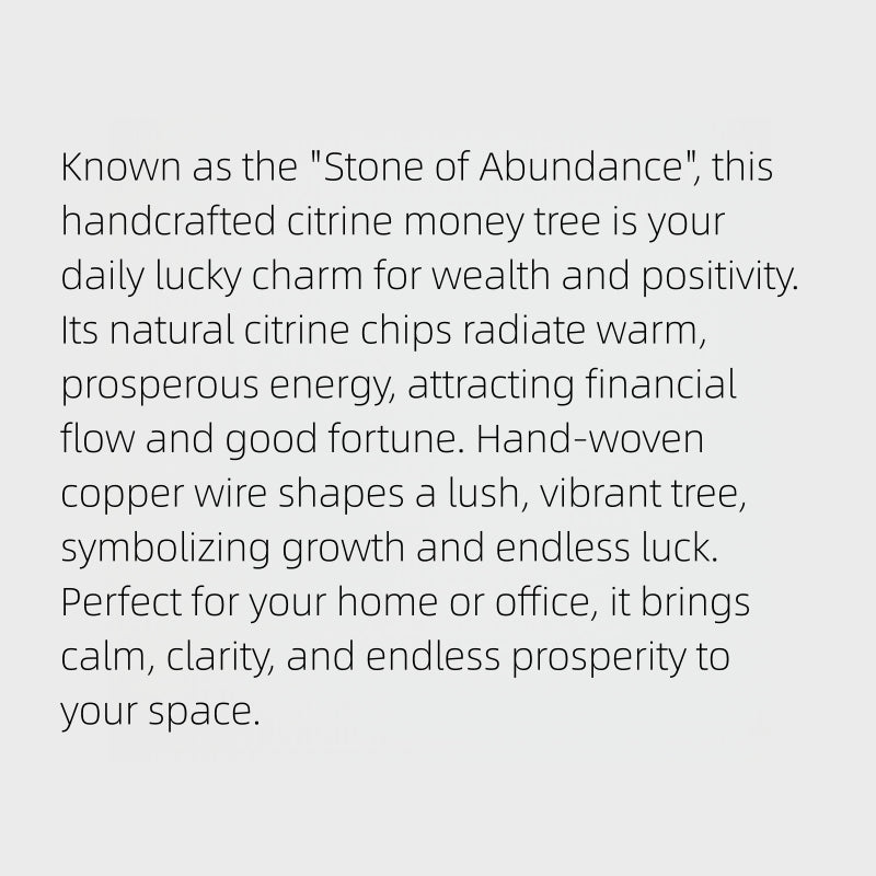 Citrine Money Tree