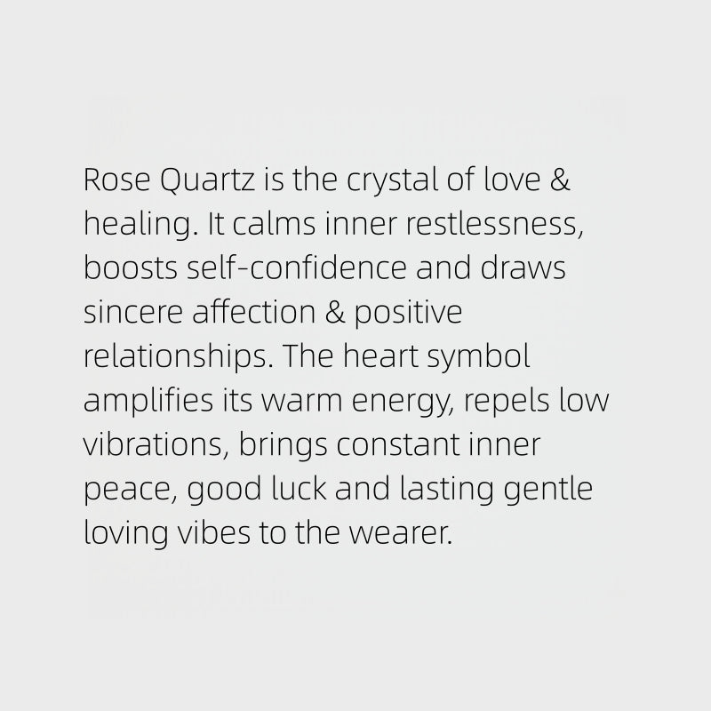 Pink Crystal Heart Beaded Necklace - Open Your Heart Chakra
