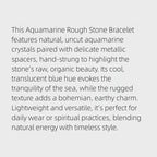 Raw Serenity Natural Aquamarine Bracelet