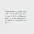 Shining Star Strawberry Quartz Bracelet