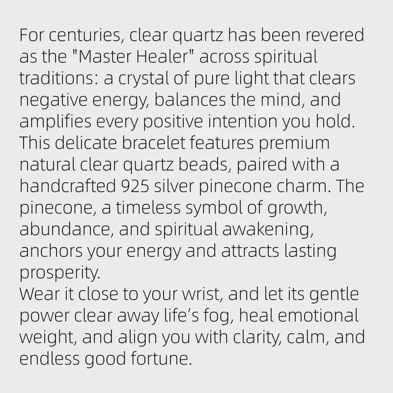 Master Healer Natural Crystal Bracelet