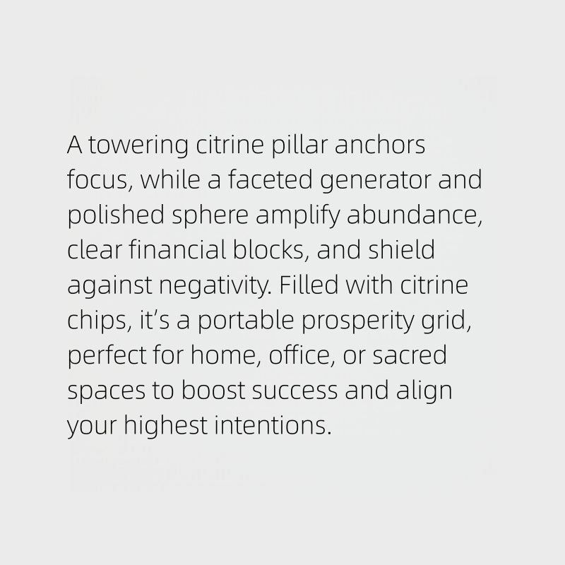 Natural Citrine Ornament – Gold Energy Wealth Throne