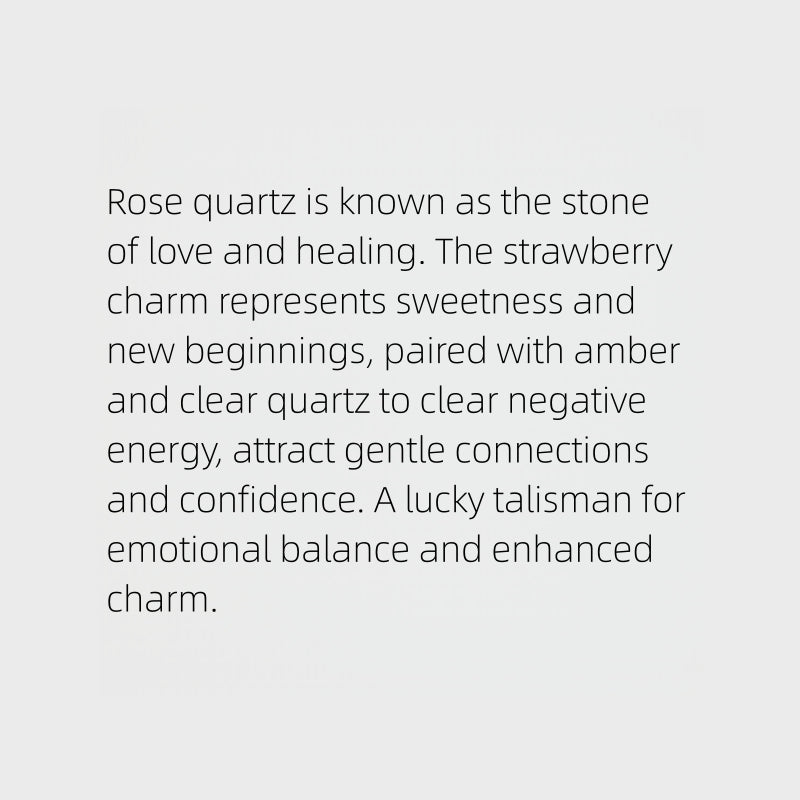 Strawberry Natural Crystal Bracelet