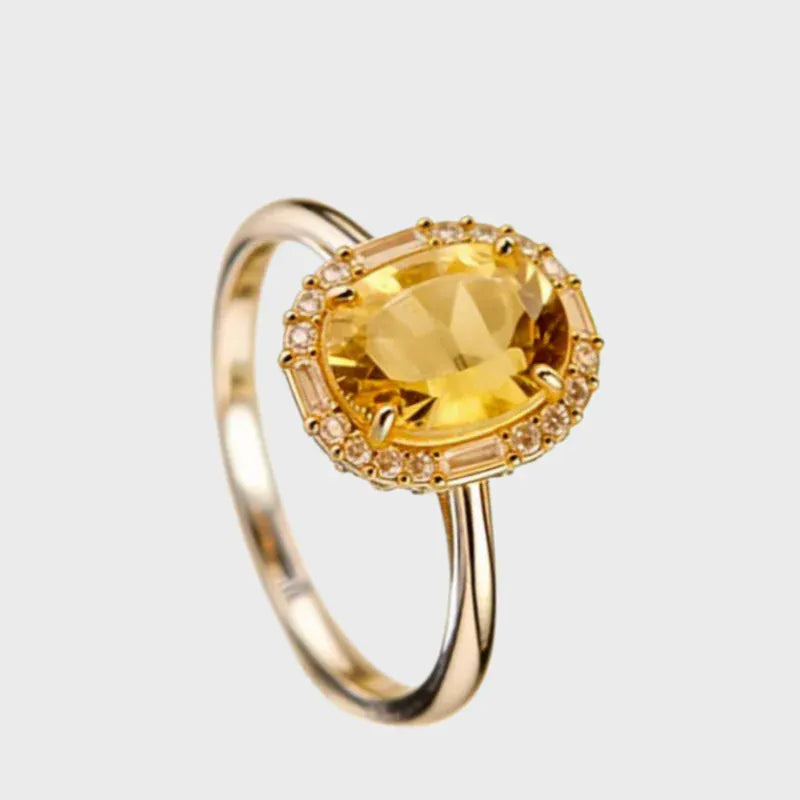 Natural Citrine Ring