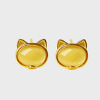 Boucles d'oreilles en citrine naturelle Joyful Purr
