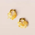 Boucles d'oreilles clous Ambiance Citrine Naturelle