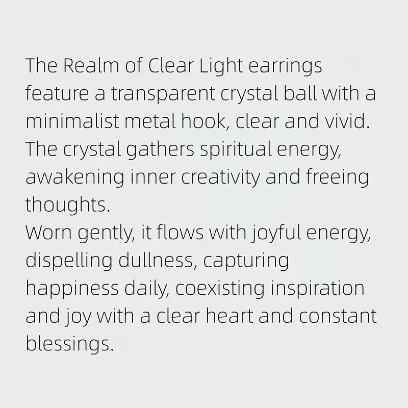 Joyful Genesis Natural Crystal Earrings