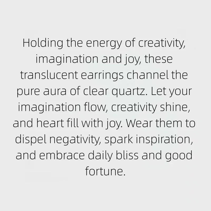 Magnolia Natural Crystal Drop Earrings