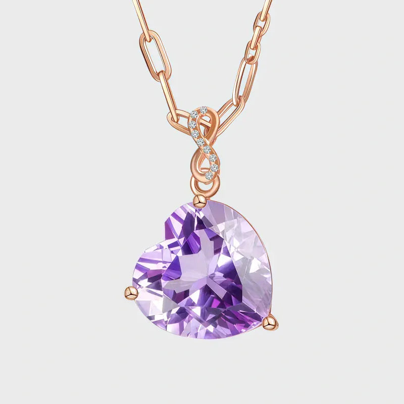 Lilac Dream Natural Amethyst Necklace