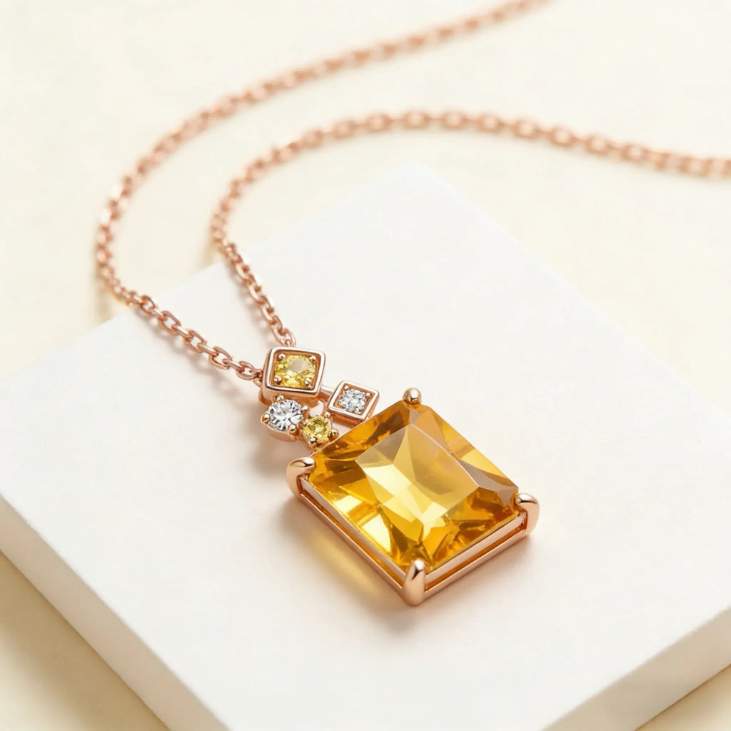 Sunlit Abundance Natural Crystal Necklace