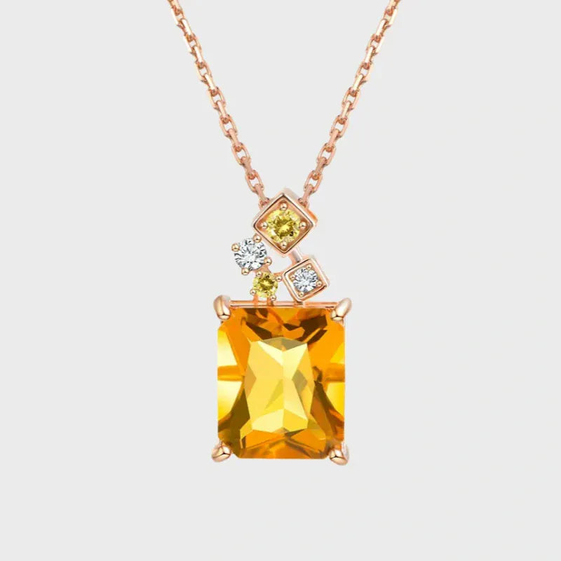 Sunlit Abundance Natural Crystal Necklace
