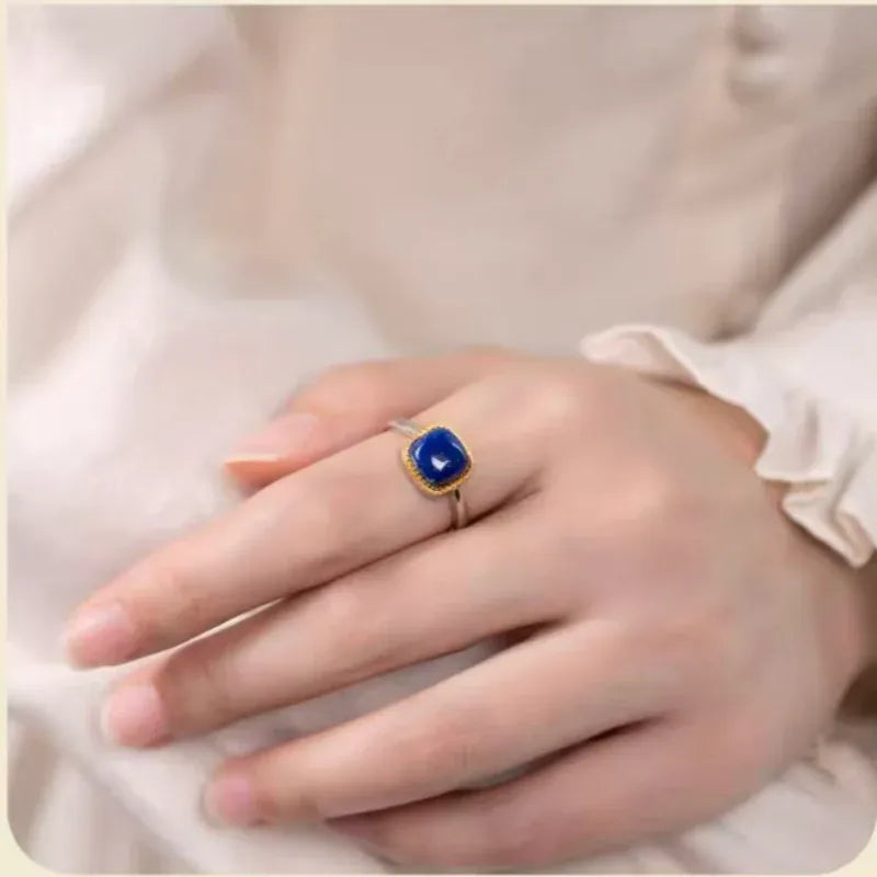 Classic Lapis Lazuli Indigo Ring