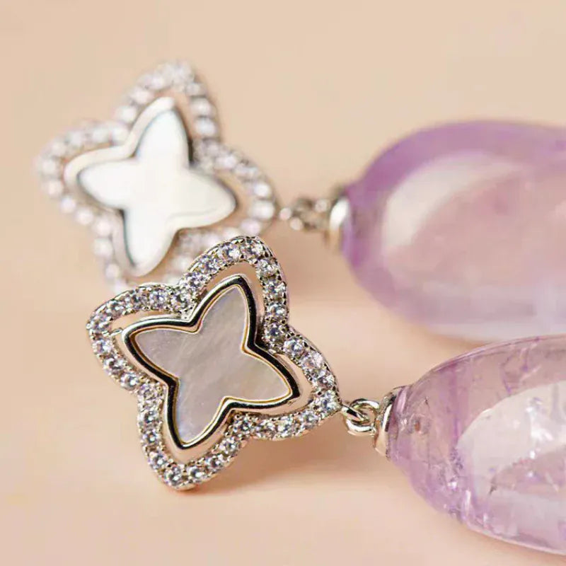 Blessed Whisper Natural Crystal Earrings