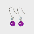 Natural Crystal Seren Aura Earrings