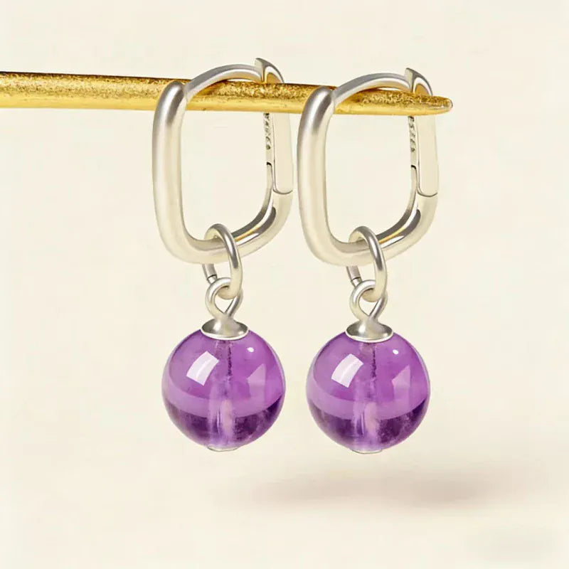 Natural Crystal Vigil Calm Earrings