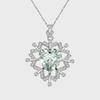 Collier en cristal naturel Givre Éthéré