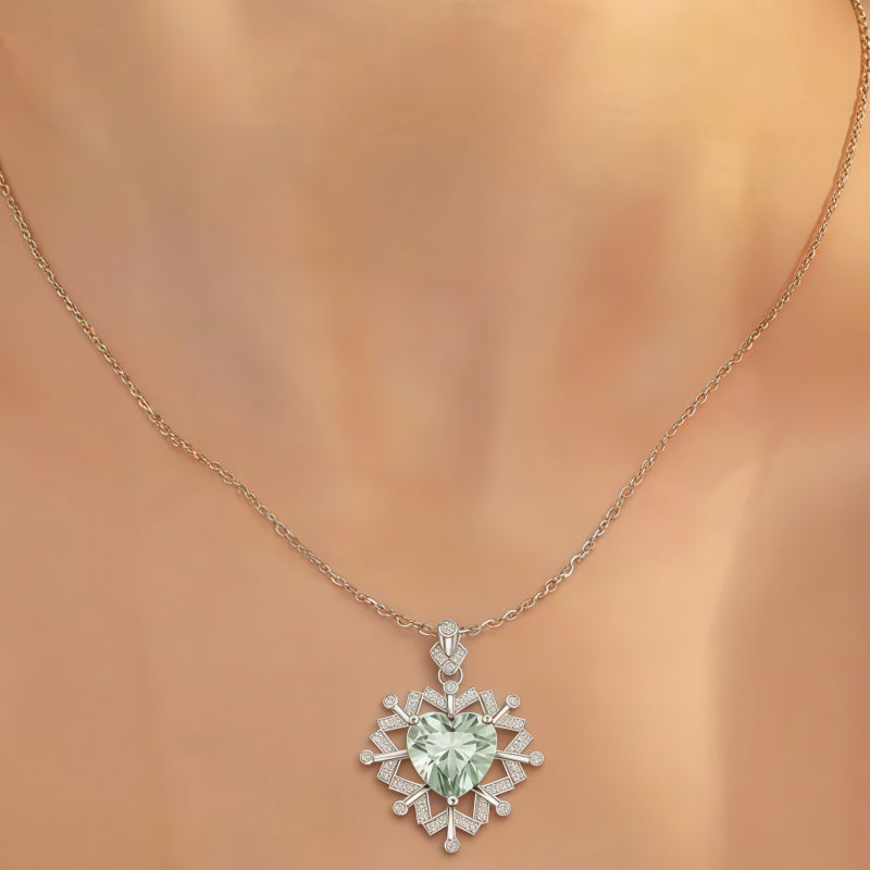 Ethereal Frost Natural Crystal Necklace — Boost Prosperity & New Opportunities