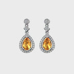 Boucles d'oreilles Zara Radiance en cristal naturel