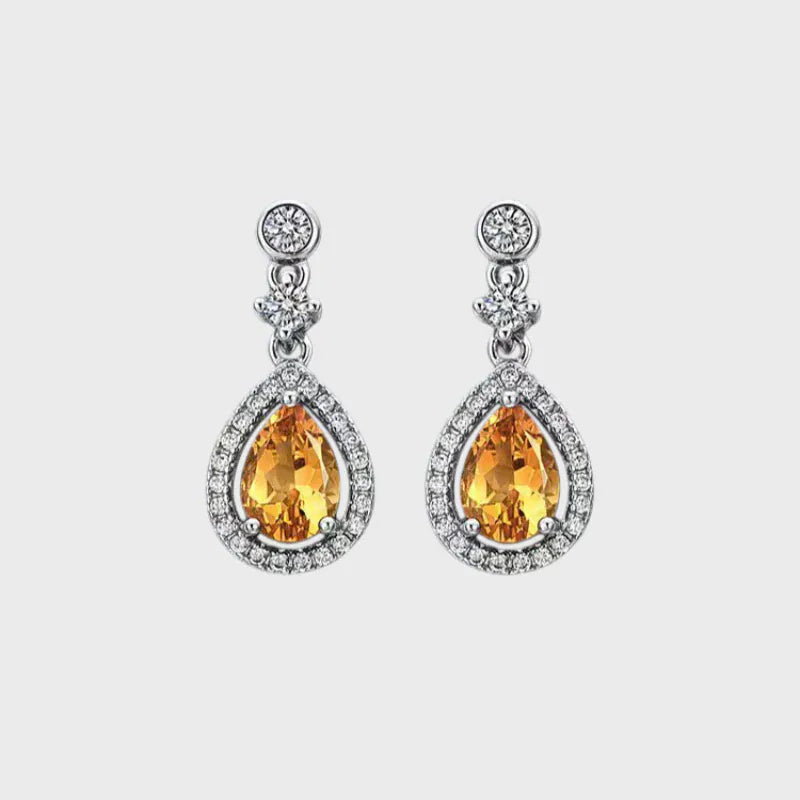 Natural Crystal Zara Radiance Earrings