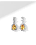 Boucles d'oreilles Zara Radiance en cristal naturel