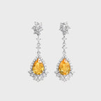 Gouttes d'abondance naturelle de citrine ensoleillée