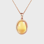 Collier en cristal naturel Golden Energy