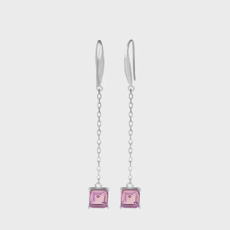 Natural Clear Calysta Earrings