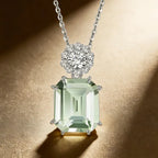 Collier Phénix Prisme en Cristal Naturel