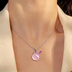 Ethereal Bunny Natural Crystal Necklace