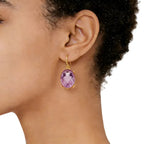 Boucles d'oreilles Thalassa en cristal naturel