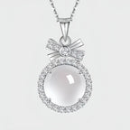 Collier Cristal Naturel Arc Lunaire