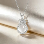 Collier Cristal Naturel Arc Lunaire