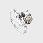 Bague en cristal transparent naturel Eternal Spark