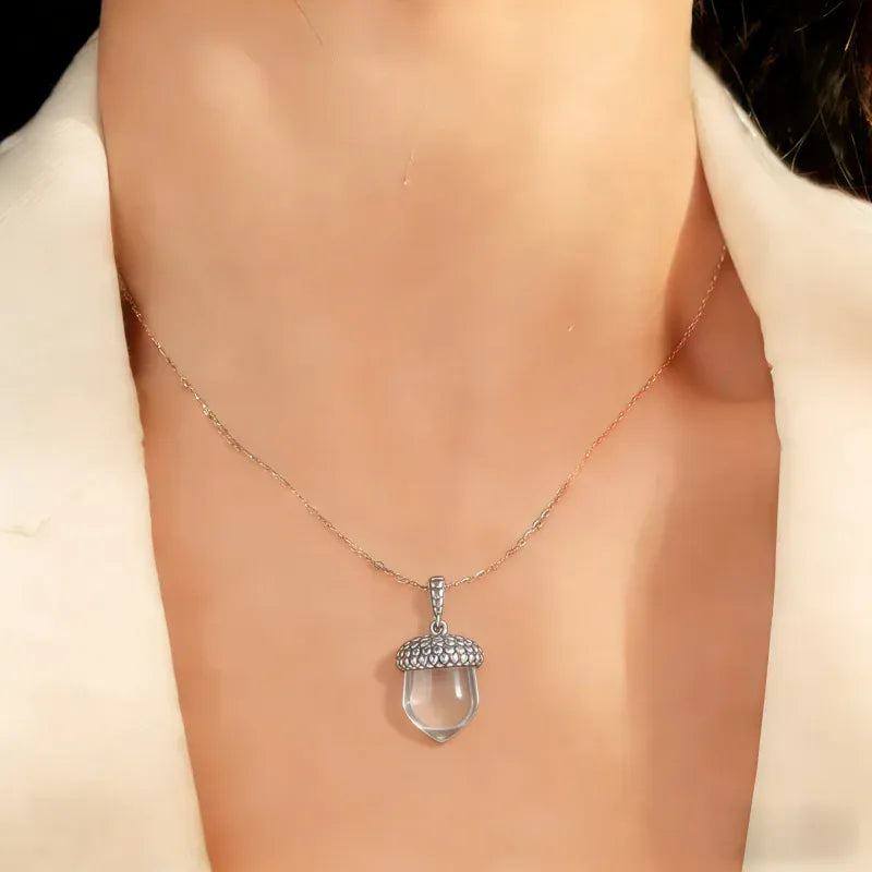 Radiant Glow Natural Crystal Necklace