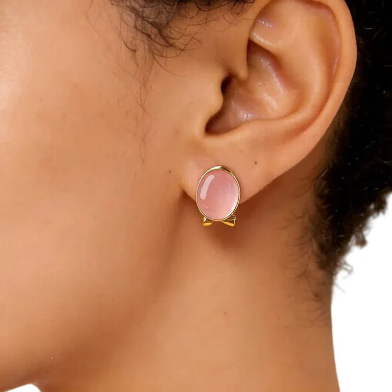 Peace Love Heal Natural Crystal Earrings