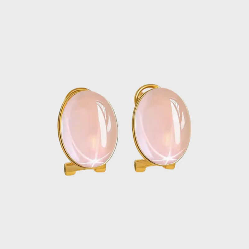 Peace Love Heal Natural Crystal Earrings