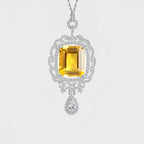 Collier en cristal naturel Golden Harvest