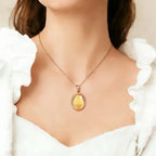 Collier en cristal naturel Golden Energy