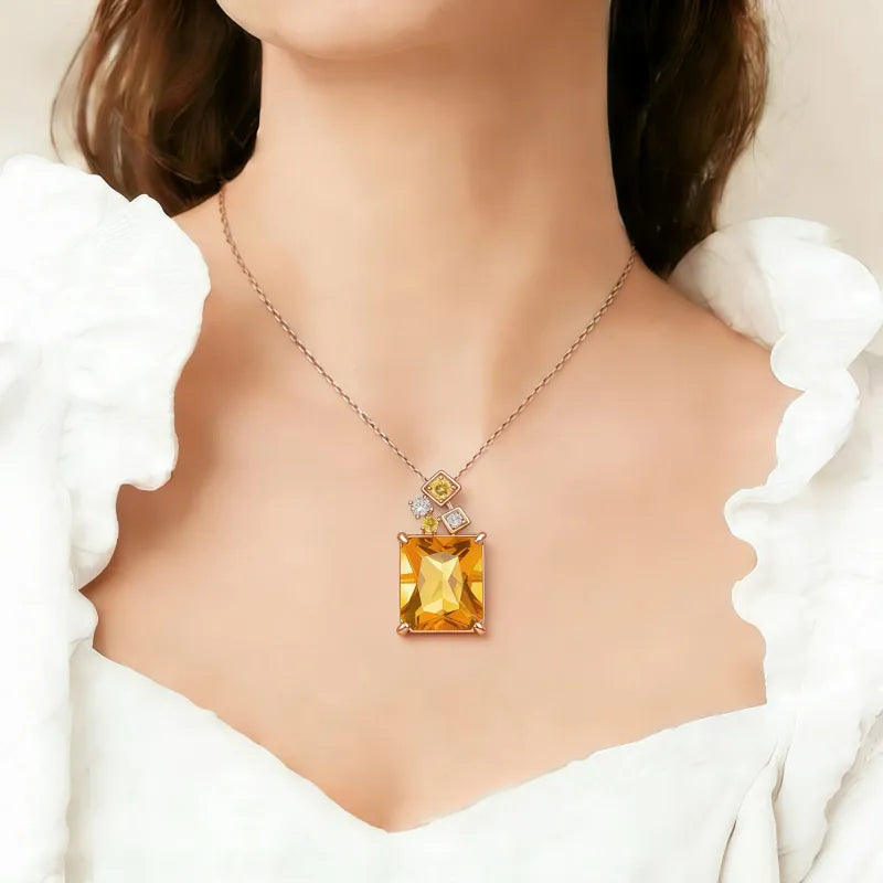 Sunlit Abundance Natural Crystal Necklace