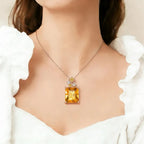 Collier en cristal naturel Abondance ensoleillée