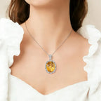 Collier en cristal naturel « Murmure de fleur »