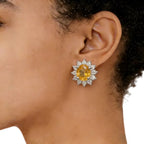 Boucles d'oreilles Solara en cristal naturel