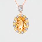 Collier en cristal naturel Trésor doré