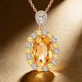 Collier en cristal naturel Trésor doré