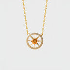 Collier en cristal naturel Abundance Compass