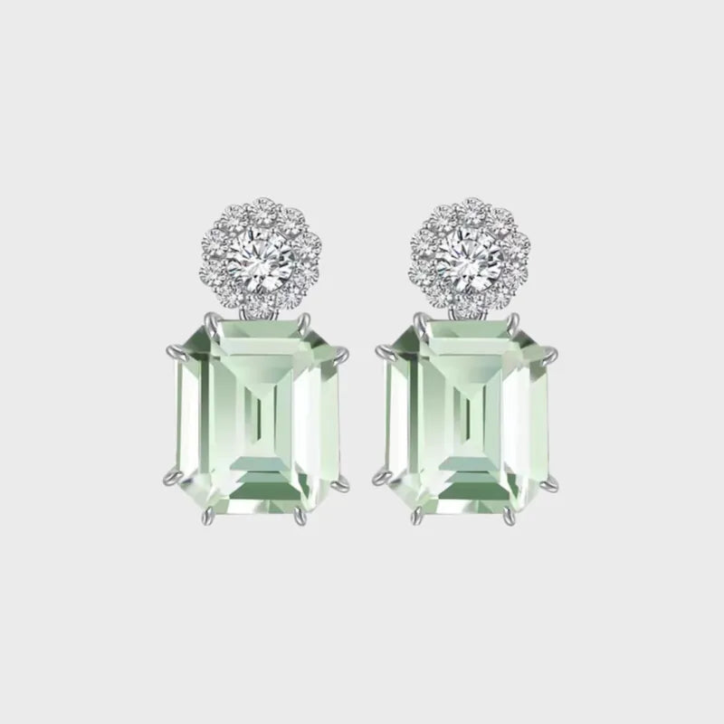 Serene Glow Natural Crystal Earrings