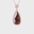 Collier en cristal naturel enraciné