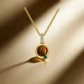 Collier œil de tigre naturel en argent 925, rétro, léger, luxe, pendentif de niche, chaîne de clavicule pour femme, cadeau d'anniversaire