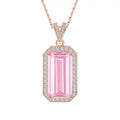 Collier en cristal naturel Monture Pétale